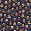 QT Fabrics Bearsville Owls Navy
