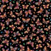 QT Fabrics Fluttering Garden Butterflies Black