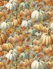 Wilmington Prints Glorious Fall Packed Pumpkins Blue