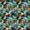 QT Fabrics Solstice Kaleidoscope Geo Teal
