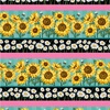 Michael Miller Fabrics Hello Sunshine Let The Sun Shine Border Stripe Turquoise