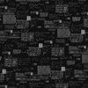 Michael Miller Fabrics What's Poppin Antique Lettering Black