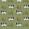 Benartex Heartland Grazing Cows Green