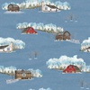 Riley Blake Designs Winter Barn Quilts Main Blue