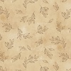 P&B Textiles Floral Chic Tonal Tossed Leaves Neutral/Tan