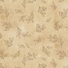 P&B Textiles Floral Chic Tonal Tossed Leaves Neutral/Tan