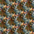 Blank Quilting Wilderness Song Waterfalls Blue