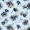 Studio E Fabrics Behind Blue Eyes Bloom Toss Ice