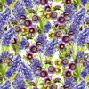 Clothworks My Happy Place Hyacinths Purple