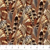 Northcott Naturescapes Pheasant Grove Feathers Rust/Multi