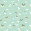 Riley Blake Designs Clover Farm Chickens Mint