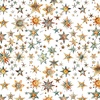 QT Fabrics Bohemian Sunrise 108 Inch Wide Backing Fabric Stars Cream