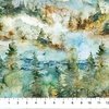 Northcott The Great Outdoors Mountain Scene Teal/Multi