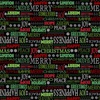 Windham Fabrics Holiday Greetings Cheerful Greetings Black