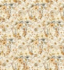 QT Fabrics Hunny Bunny Floral Vine Tan