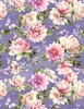 Wilmington Prints Fleur Amour Large Florals Purple