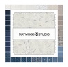 Patchwork Blue 5" Squares by Maywood Studio