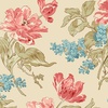 Andover Fabrics Lighthouse Front Porch Bouquet Sand