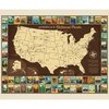 Riley Blake Designs National Parks Poster Panel USA Map