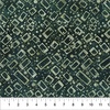 Northcott Banyan Batiks Quilting is My Voice Angled Mod Graphics Forest Green