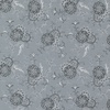 Moda Rustic Gatherings Swirling Flowers Steel