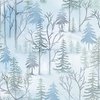 Benartex Woodland Wonderland Pine Light Blue