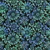 P&B Textiles Peacock Serenade Feather Mandalas Green/Blue