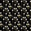 Benartex Delightful Daisies Field of Daisies Black