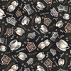 P&B Textiles Morning Treat Coffee Toss Black