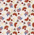 3 Wishes Fabric Hometown America Tossed Fruit Beige