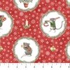 Northcott The Christmas Mouse Wreaths Red/Multi