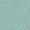 Andover Fabrics Afternoon Tea Cherry Crush Teal