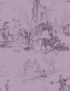 Wilmington Prints Blackberry Bramble Toile Purple