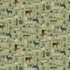 P&B Textiles Lodge Life 4-Way Lodge Allover Green