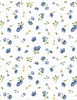 Wilmington Prints Blossom Blues Small Floral Toss White