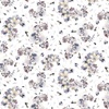P&B Textiles Meadow At Dusk Swirling Flowers White