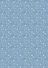 Lewis and Irene Fabrics A Winter's Moon Twinkling Stars Mid Winter Blue with Pearl