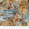 Northcott Fox Den Fox Dense Blue/Multi