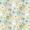 Timeless Treasures Forest Whisper Daisy Bloom Blue