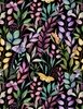 Wilmington Prints Botanical Magic Branches and Butterflies Black