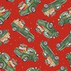 Blank Quilting Comfort and Joy Green Trucks Red