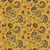 QT Fabrics Sunflower Serenade Sunflower Paisley Mustard