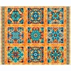 QT Fabrics Oasis Desert Rose Panel Papaya