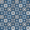 Riley Blake Designs Winter Barn Quilts Blocks Dark Blue