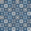 Riley Blake Designs Winter Barn Quilts Blocks Dark Blue