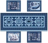 Indigo Coastal Free Table Set Pattern