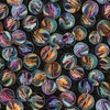 QT Fabrics Dragon's Song Dragon Heads Charcoal