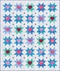 Garden Style Batiks Stars and Hearts Up Free Quilt Pattern