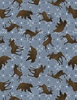 Wilmington Prints Timberland Trails Animal Toss Blue