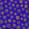 QT Fabrics Night Flight Stained Glass Medallions Violet